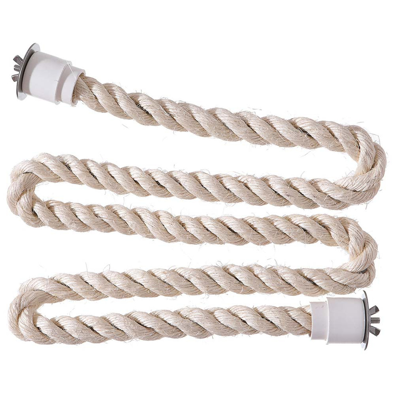 Sisal Rope Zig Zag Parrot Perch - Medium