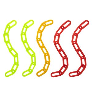 Colourful Plastic Chain Links - Large - Foot Parrot Toy & Parrot Toy Making Parts - 5 Pack