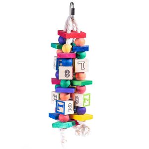 ABC Jumble Stacks Hanging Parrot Toy