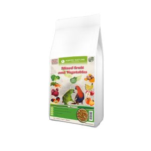 Askio Nature Eclectus & Amazon Parrot Food Complete Parrot Pellets Fruit & Vegetable Blend Large