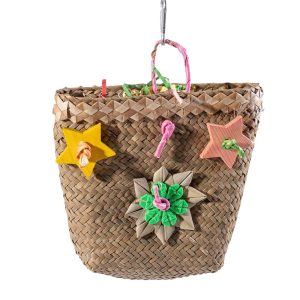 Basket of Blooms Parrot Toy Play Pouch
