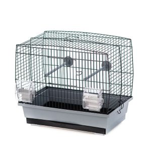 Bird Cage Natalia 1 Grey & Black Small Parrot & Parakeet Cage