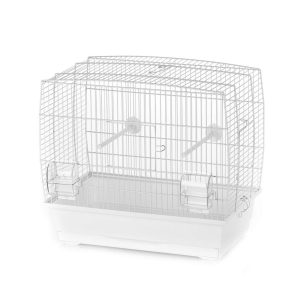 Bird Cage Natalia 2 White for Small Parrots & Parakeets