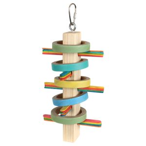 Birdie Bangle Natural Puzzler Parrot Toy Medium