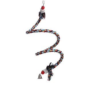 Boing - Boing - Cotton Swing & Bounce Spiral Parrot Perch - Large