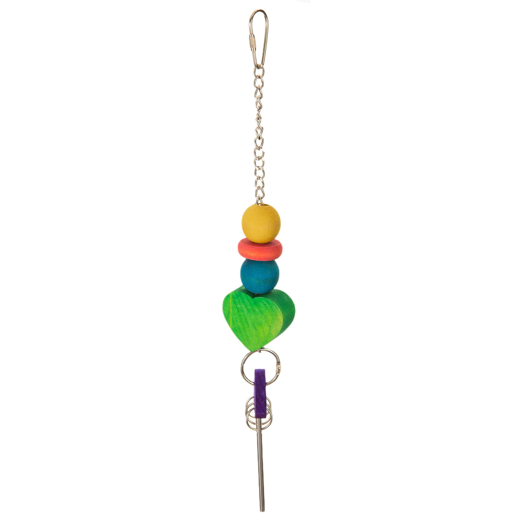 Chiming Heart Parrot Toy for Budgies, Parakeets & Small Parrots