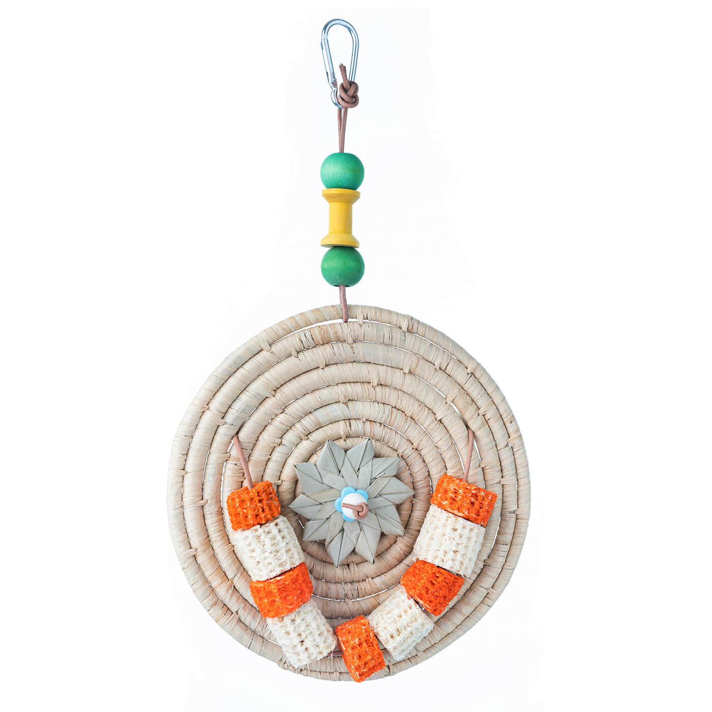 Christmas Star Corn Leaf Mat Parrot Toy