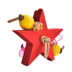 Chunky Star Chewable Parrot Foot Toy - Colourful and Durable Enrichment Toy