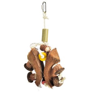 Coconut Butterfly All Natural Parrot Toy