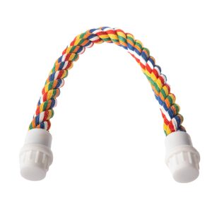 Coloured Cotton Bendy Parrot Perch - Small