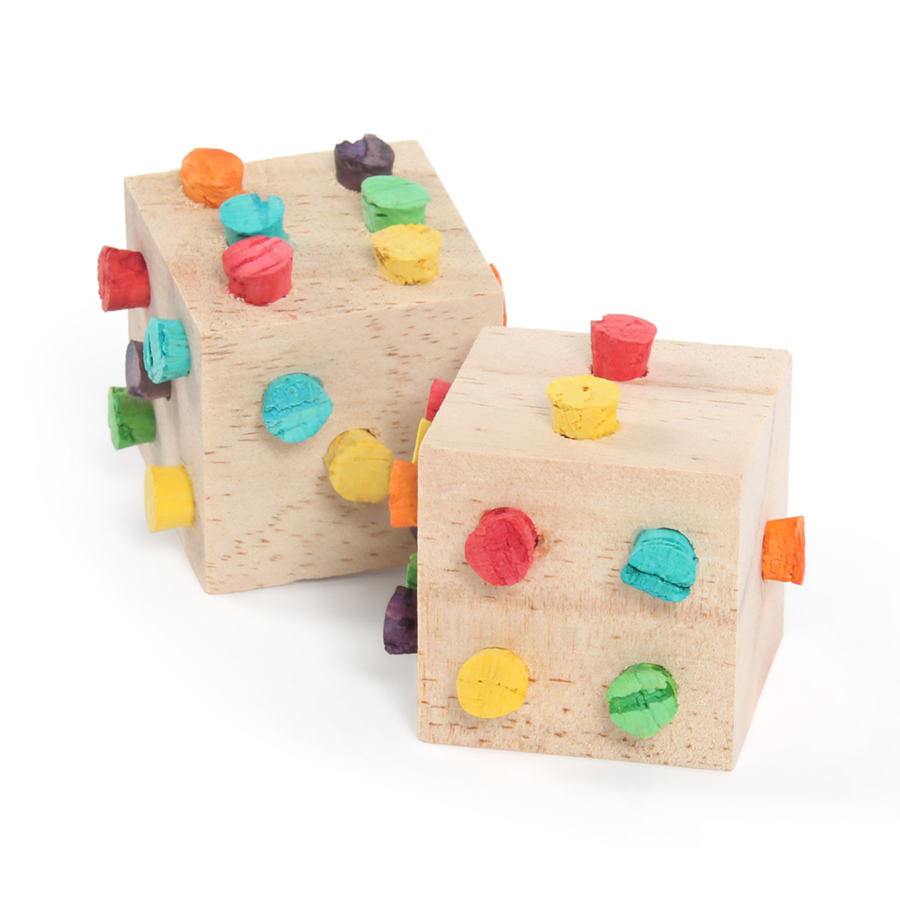 Dice Play Enrichment Foot Parrot Toy - Pack of 2