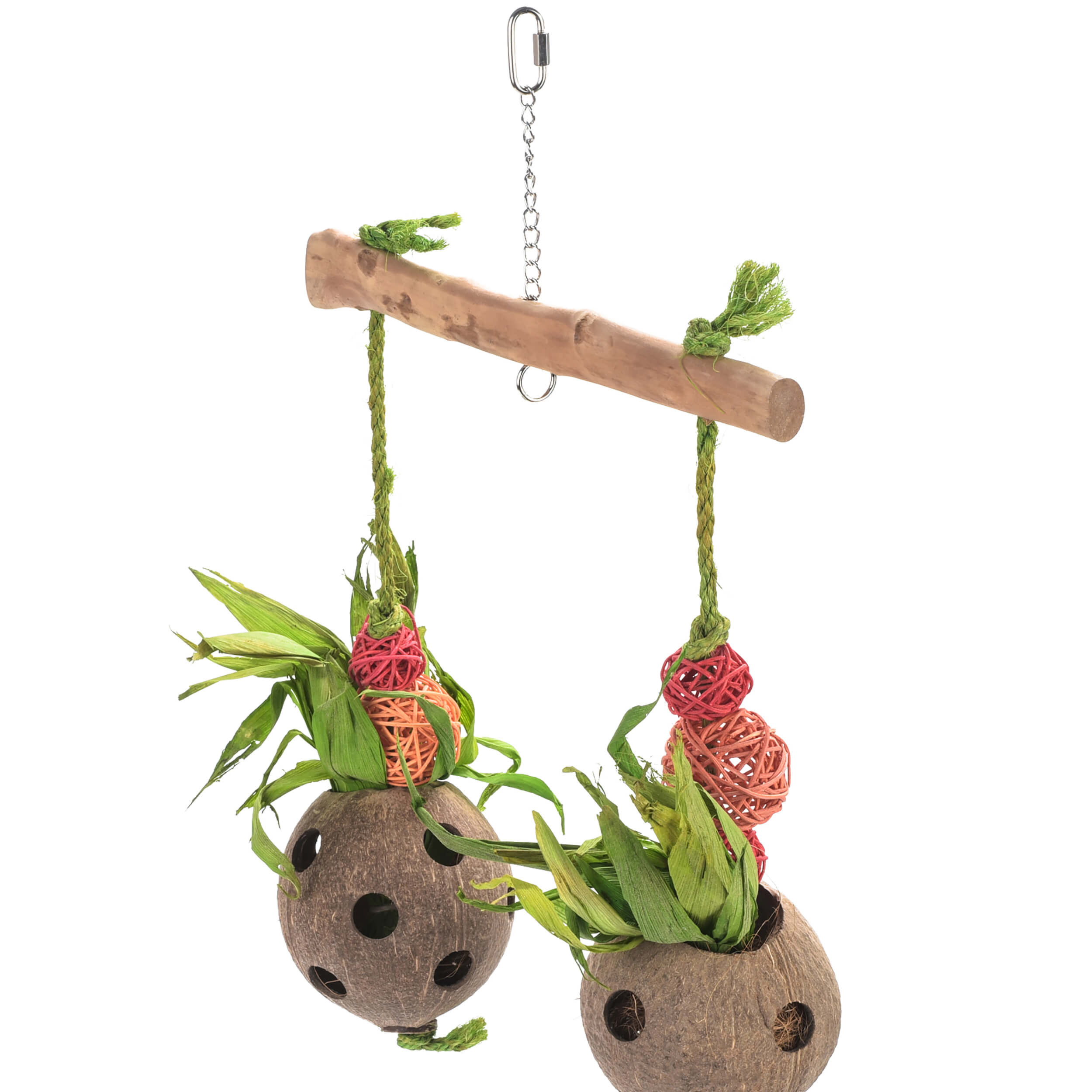 Double Fly Coco Natural Parrot Toy - Large