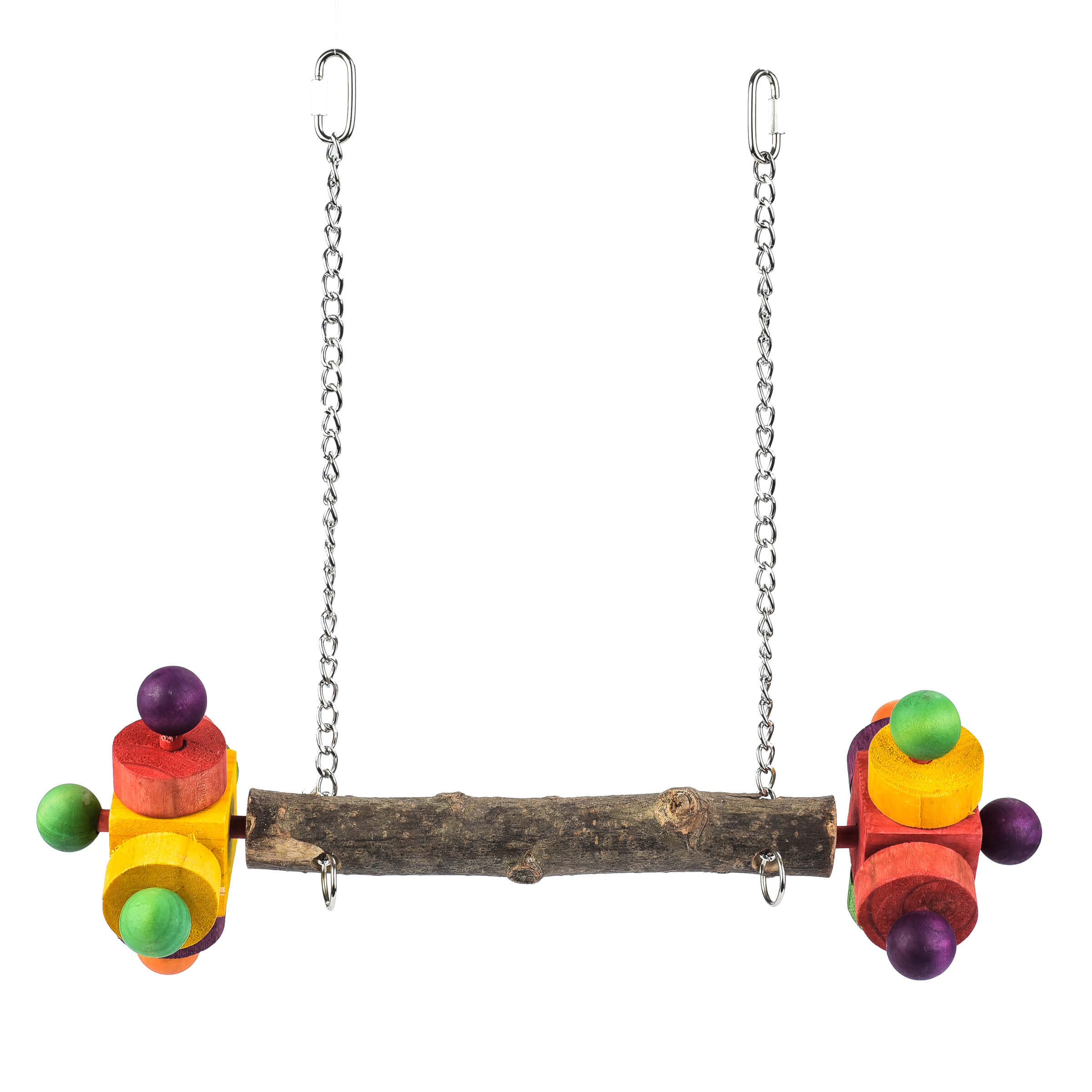 Double Wooden Twirler Activity Swing  Parrot Perch