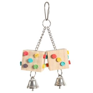 Dual Dice Chewable Noise Making Parrot Toy