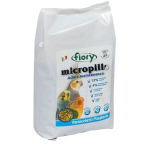 Fiory Micropills Parakeet Adult Maintenance Complete Parrot Food