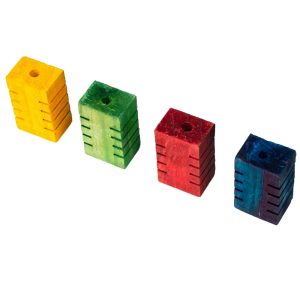 Foot Parrot Toy - Chunky Groovy Blocks - Pack of 4