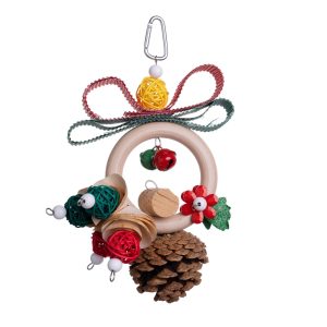 Foraging Pine Wreath Christmas Parrot Toy