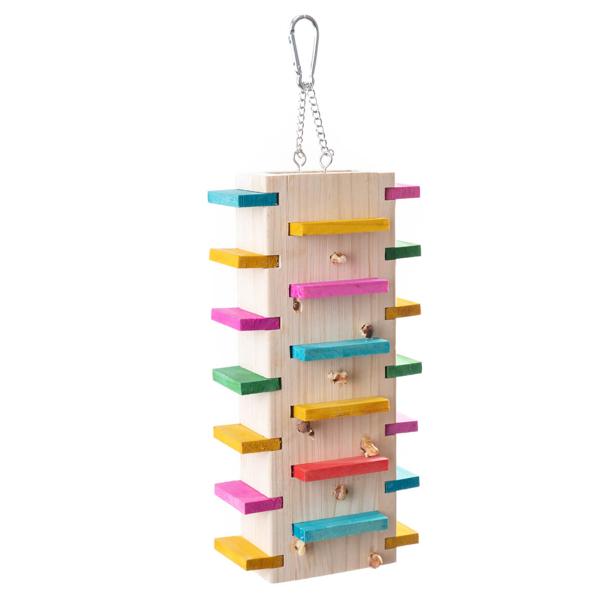 Four Way Block Foraging Parrot Toy - Large