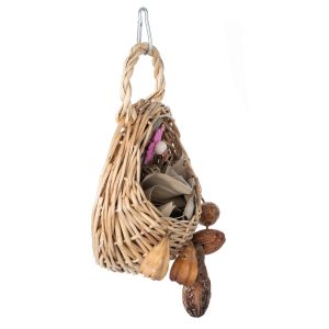 Fun Foraging Basket Natural Parrot Toy