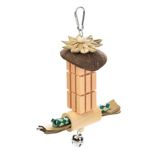 Groovy Tower Natural Foraging Parrot Toy for Bird Cages