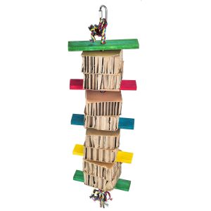 Honeycomb Foraging & Shredding Tower Parrot Toy - Large