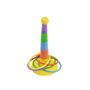 Hula Hoops Rainbow Rings Parrot Toy - Tall