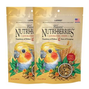Lafeber NutriBerries Original Complete Cockatiel Food 284g - Value Pack of 2