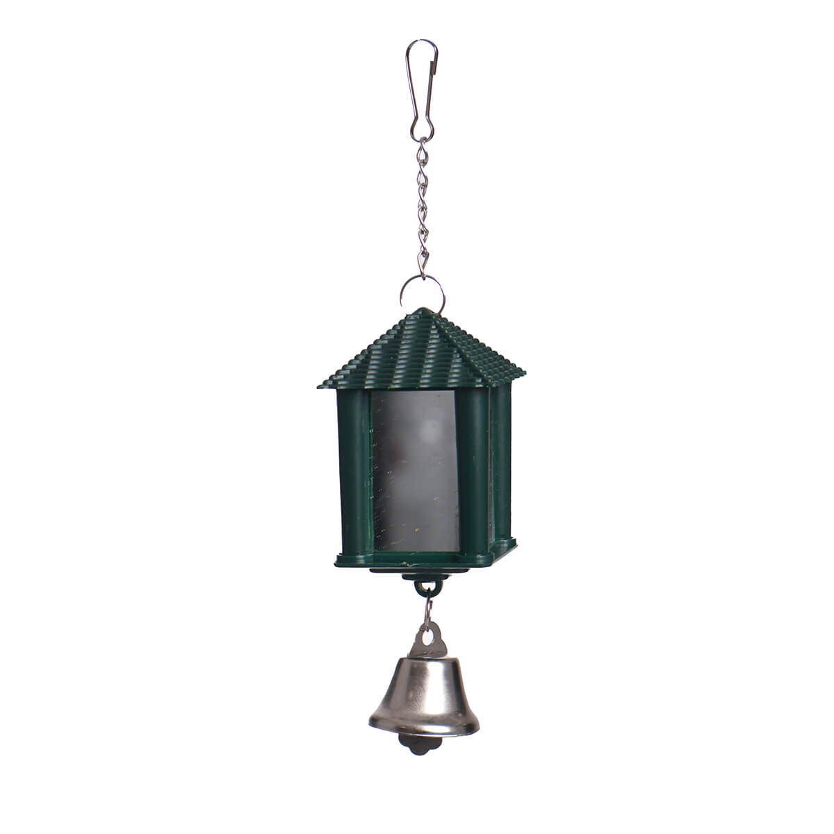 Lantern Mirror with Bell Parrot Toy - Small
