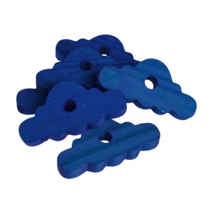 Large Wooden Clouds - Parrot Toy Making Parts - Pack of 5