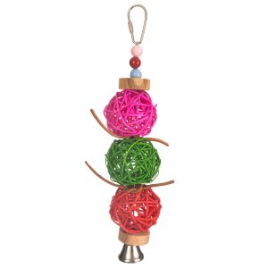 Mega Munch Ball Stack - Chiming, Chewable Foraging Parrot Toy