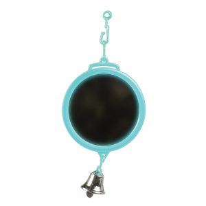 Round Mirror Parrot Toy - Mini