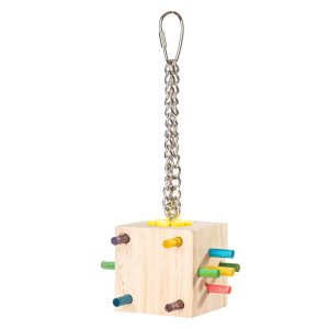 Moving Bars Natural Parrot Toy