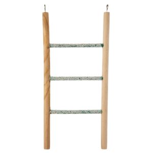 Nail Trimming Parrot Ladder for Budgies, Cockatiels, Conures & Lovebirds - 3 Steps