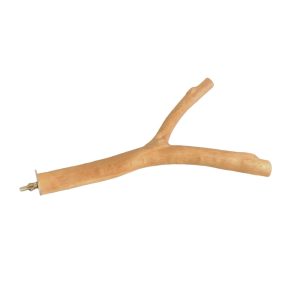 Natural Forked Hardwood Parrot Perch - Large