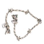 Natural Knotted Rope Parrot Swing - 100cm