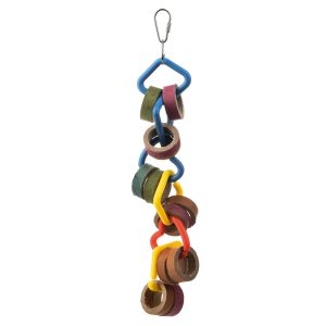 Olympic Rings Hanging Parrot Toy for Bird Cages