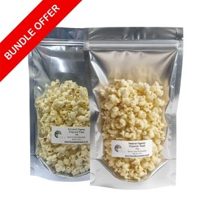 Organic Popcorn Parrot Treat Duo – Pack of 2 Natural & Coconut