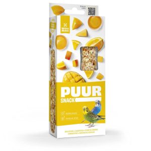 PUUR Twin Pack Budgie Treat Sticks Orange & Mango - 60g