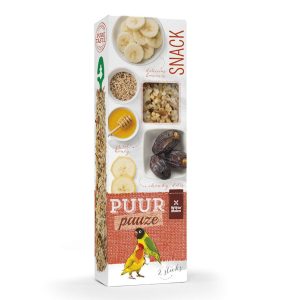 PUUR Twin Pack Lovebird & Parakeet Treat Sticks Honey & Date - 60g