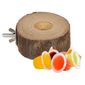 Pack of 6 Parrot Fruit Jelly Cups & Holder