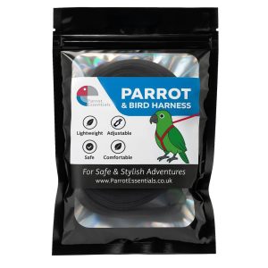 Parrot Essentials Comfort-Fit Bird & Parrot Harness with Leash - Small