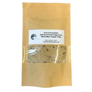 Parrot Essentials Moist Soft Enrichment Egg Food Meal Topper White - 100g