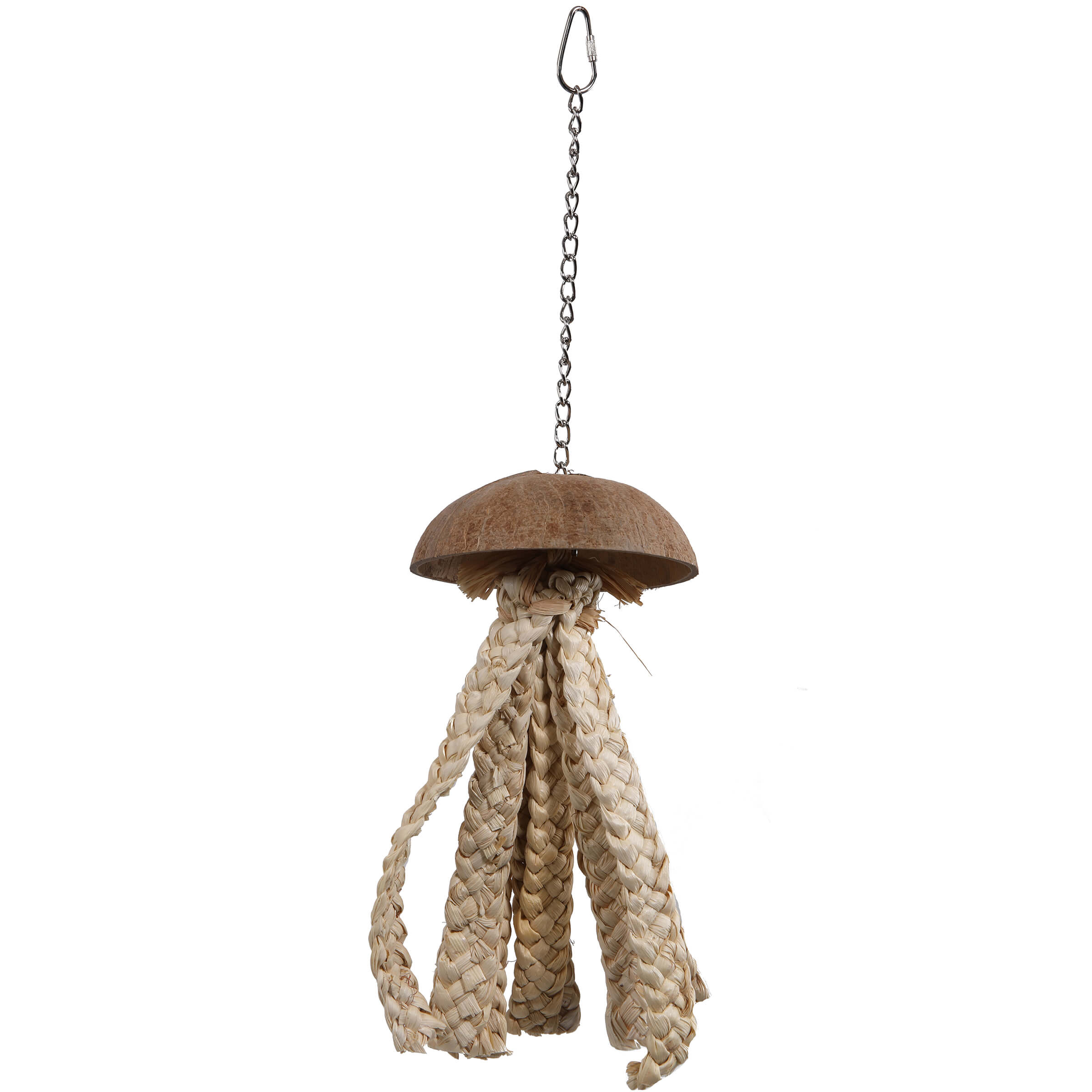 Parrot Essentials Coconut Octopus Shredding Natural Parrot Toy