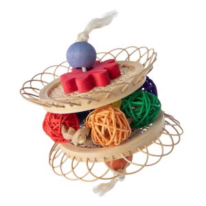 Parrot Essentials Moon Pie Foot Parrot Toy