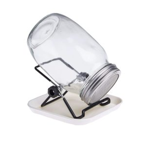 Parrot Food Sprouting Jar with Mesh Lid and Stand
