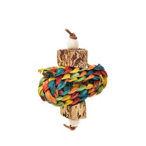 Pigtails Chew & Shred Foot Natural Parrot Toy