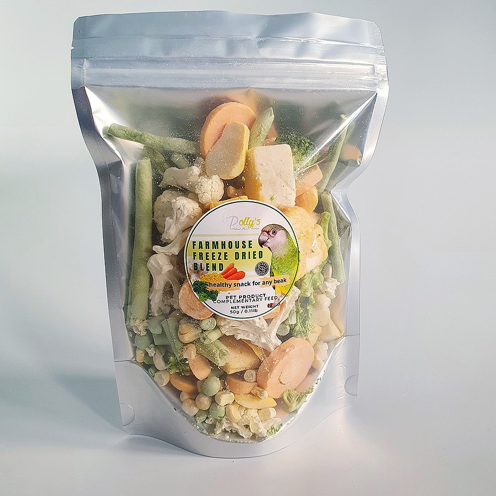Polly's Farm House Freeze Dried Veggie Mix for Parrots