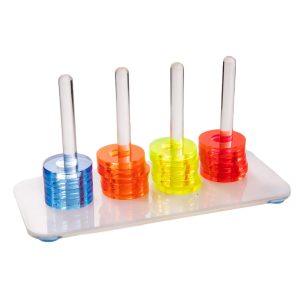 Puzzle Parrot Toy - Ring Stacker Large