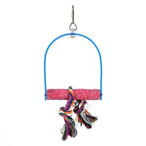 Sanded Nail Trimming Arch Swing Parrot Perch – Small