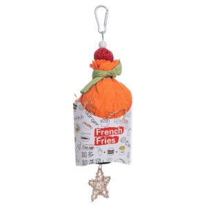 Crunchy French Fries Parrot Toy with Shredded Paper for Conures & Cockatiels